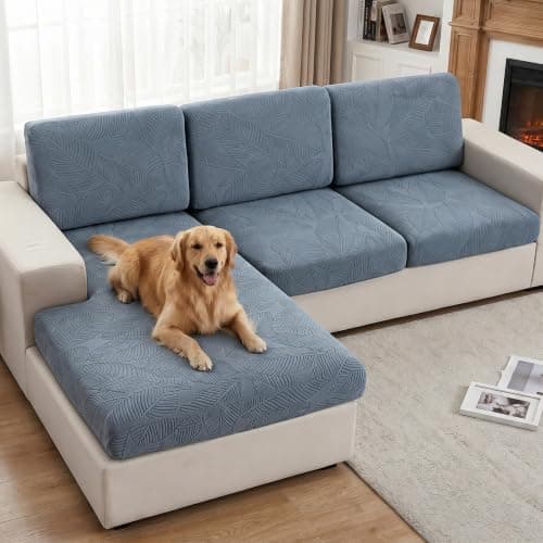 UWWGKK Modular Sofa Cover Sectional Couch Slipcovers for Dogs Pet Friendly | High Elastic Jacquard Cushion Protector, Machine Washable Living Room Furniture Cover (Sofa Backrest 1-Piece)