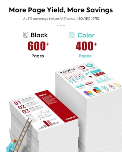 245XL 246XL Ink Cartridge Replacement for Canon PG-245XL CL-246XL PG-245 245 246 XL Combo Pack for PIXMA MX490 MG2525 MG2522 MG3022 TS202 MX492 TR4520 TS302 Printer Ink Cartridge (1 Black,1 Color ) - Thumbnail 3