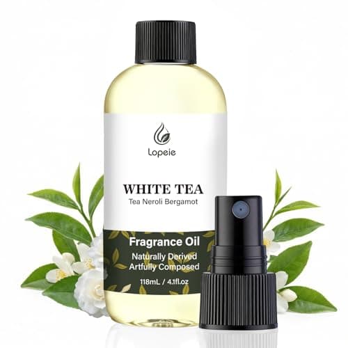 Lopeie White Tea Diffuser Oil – Essential Oil for Diffuser, Air Freshener & Room Spray – Long-Lasting with Notes of Tea, Neroli & Bergamot – Hotel Scent for Ultrasonic & Waterless Diffusers, 4.1 Fl Oz - Image 1
