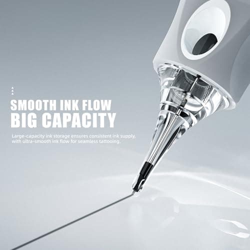 Dragonhawk Tattoo Needles Cartridges 1207RL 50 Count Glide Extra Smooth Designed for a Close Smooth Hit Round Liner - Thumbnail 3