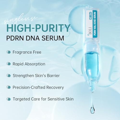 BOLI PDRN Serum, Salmon Peptide Niacinamide Serum Hydrating, Moisturizing, Uneven Skin Tone Essence (0.05 fl.oz x 30pcs) - Thumbnail 4