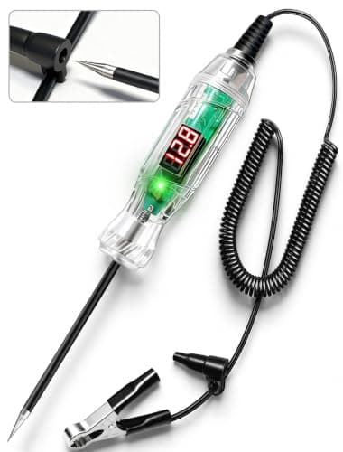 Automotive Test Light, 3-70V Digital LED Voltage Tester, Auto Circuit Tester with Voltmeter, Dual Polarity Indicator and Stainless, Bidirectional Electrical Voltage Test Pen for Car/Truck/SUV Checker - Image 1