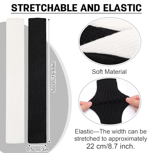 Jspupifip Ballet Leg Warmers for Women 4 Pairs, Y2K Leg Warmers Ribbed Knitted Kawaii Preppy Legwarmer Socks for Yoga Party Sports Fashion Accessories - Thumbnail 2
