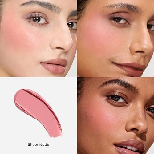 Exmiloo Liquid Blush – Natural Matte Blush for Cheeks, Long-Lasting Buildable Matte Blush Liquid for Everyday Looks, Vegan & Cruelty-Free, Sheer Nude - Thumbnail 2