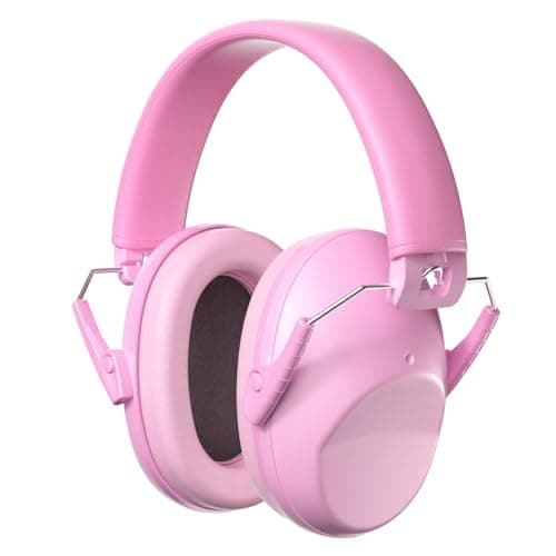ProCase Kids Noise Cancelling Headphones, Kids Ear Protection Monster Jam Truck, Fireworks Hearing Protection Noise Reduction, Noise Canceling Earmuffs for Sensory Autism Toddler Children -LightPink - Image 1