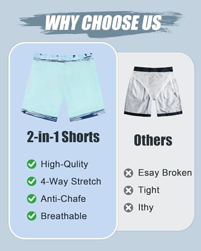 westwolf Kid Swim Trunks with Compression Liner Blue Shark Boys Bathing Suit Size 5 6 Blue Shark Summer Boy Swim Trunks School Swimming Shorts Holiday Travel Swimsuits - Thumbnail 6