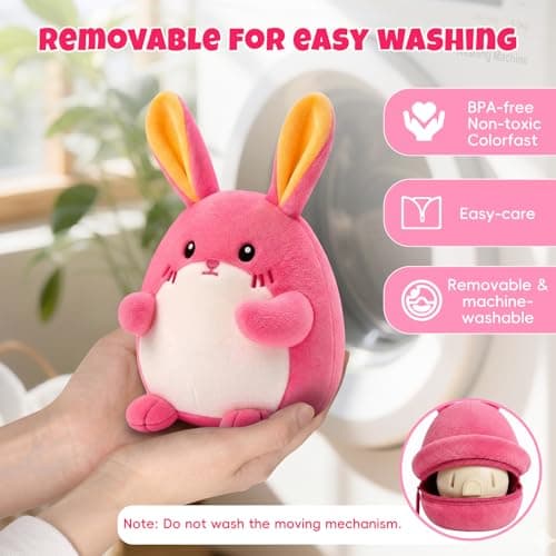 Crawling Pink Bunny Baby Toy with 48 Songs & Record, Interactive Musical Plush Toy for Babies 6-12 Months, Rechargeable Dancing Stuffed Animal, Sensory Toy for Toddlers 1-3, Cute Baby Gift for Girls - Thumbnail 6
