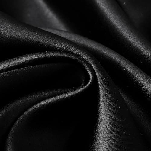 LIMON HOME Black Blackout Curtains 84 inches Long for Living Room Bedroom, Soundproof Window Treatment Black Out Drapes for Hall Room, Set of 2 Panels - Thumbnail 5