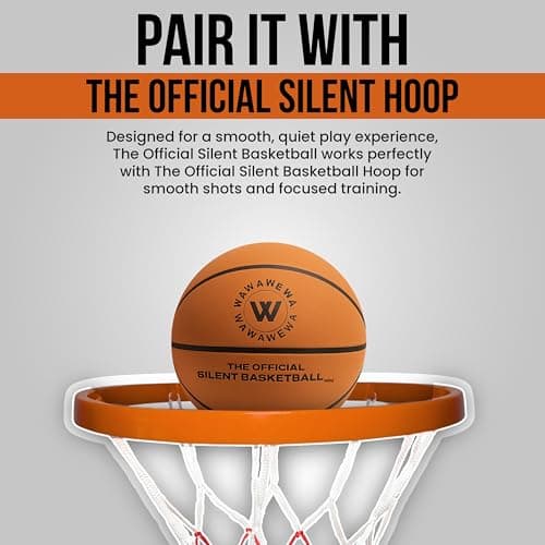 WAWAWEWA The Official Silent Basketball Mini Size 3 (22") – Ready to Play Indoor Basketball for Quiet Dribbling – Airless Indoor Training PU Foam Basket Ball for All Ages - Thumbnail 5