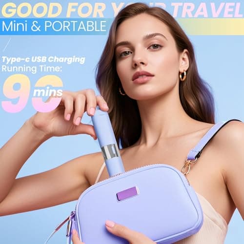 Bikini Trimmer for Women - 2-in-1 Waterproof Bikini Shaver, Electric Dual Head Shaver for Pubic Hair, Face, Legs, Underarms (Blue) - Thumbnail 5