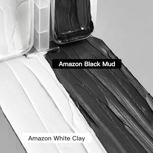 Dual Kaolin Clay Mask & Black Mask Clay - 2-in-1 Deep Pore Cleansing Facial Mask with Amazonian White Clay and Black Mud - Targeted T-Zone & U-Zone Care for Blackheads, Oil Control & Soothing - 4.94Oz - Thumbnail 6