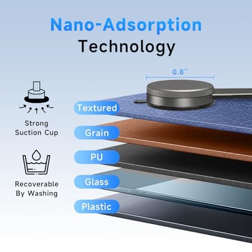 COOEXES Magnetic Car Phone Holder, Bendable Alloy Arm Car Mount with Vacuum Suction, All-in-one Dessign & 108LBS Strongest Suction & 360° Rotation for All MagSafe Phones iPhone 17 16 15 14 Pro Max - Thumbnail 6