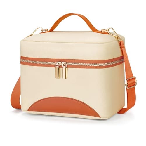 WOOMADA Insulated Lunch Bag For Women - Leakproof Adult Lunch Box With Adjustable Strap, Ideal For Office, Picnic, Hiking, Beach - Stylish Cooler Tote Bag - Image 1