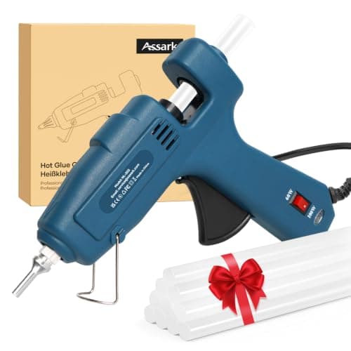 Dual Power 60/100W Hot Glue Gun, Fireproof Anti-Drip Fast Preheating Heavy Duty Industrial Glue Gun with 15 Glue Sticks, Adjustable Power for DIY Craft, Home Repair, Wood, Gift Wrapping - Image 1