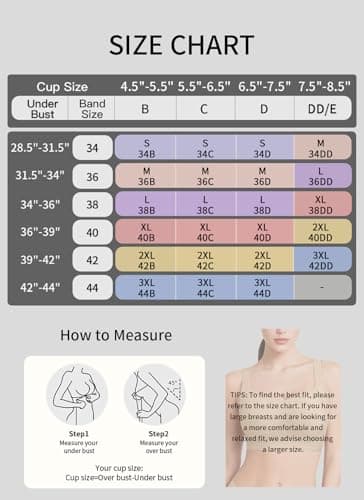 REALWILL Everyday Comfortable Wireless Bra Supportive Push Up Minimizer Bras for Women Seamless Soft Tshirt Bras No Underwire Full Coverage Bralette Lift Bra Nude L - Thumbnail 2