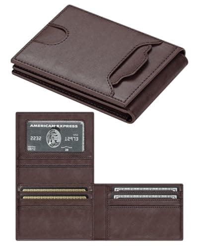 furid Leather Slim Wallet for Men Minimalist: Magnetic Closure Bifold Front Pocket Wallets with Money Clip - Rfid Credit Card Holder Wallet - Gifts for Men at Birthday - Thumbnail 4