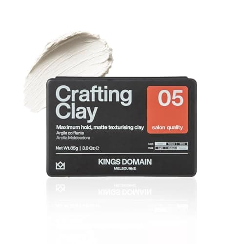 Kings Domain Melbourne Crafting Clay | Strong Hold Hair Paste | Matte Clay for Men | Adds Structure, Texture & Fullness - Image 1