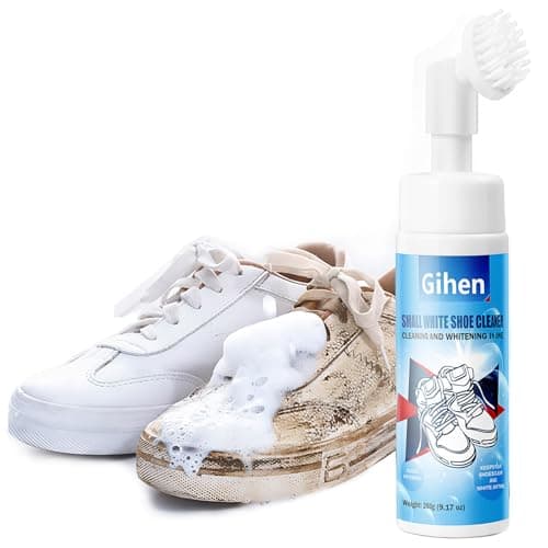 Gihen Shoe Cleaner Kits (9.17 oz), Water-Free Foam Shoe Cleaner with Shoe Brush and Shoe Cloth, Sneaker Care, Ideal for Footwear, Full Grain Leather, Rubber, and more Comfort Bedroom - Image 1