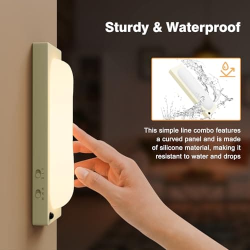 ICARER FAMILY Motion Sensor Night Light, Rechargeable LED Night Lights, Silicone Night Light for Kitchen, Closet, Bedroom, Stick-On Magnetic Indoor Lamp - Thumbnail 3