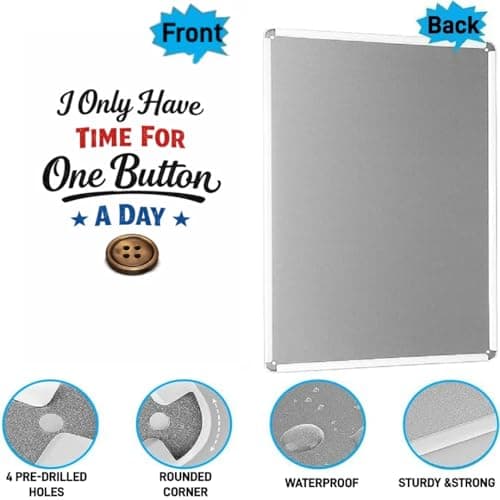 I Only Have Time for One Button a Day Tin Sign Funny Quote Metal Wall Art Minimal Typography Plaque Humor Decorative Sign for Sewing Room Office Home Wall 8x12 Inch - Thumbnail 5