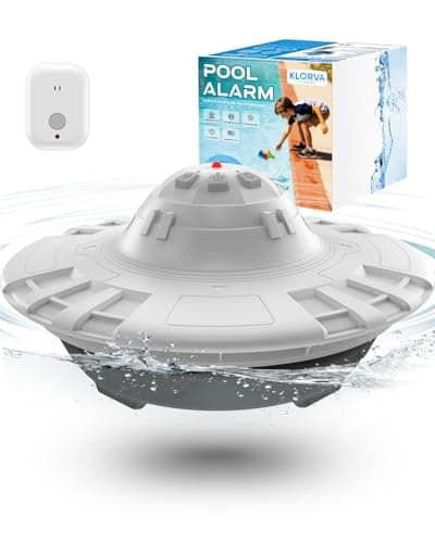 Pool Alarm for Inground & Above Ground Pools,Adjustable Sensitivity Water Detection Alarms Covers 20x40ft,85dB+ Safety Alert for Kids,Pets & Accidental Entry,Weatherproof UV&Corrosion Resistant WH&GR - Image 1