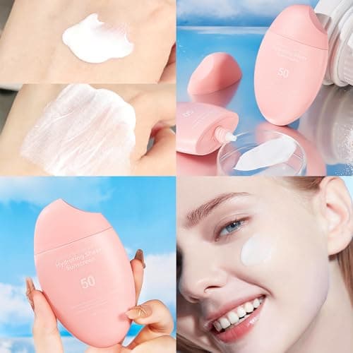 Sunscreen SPF 50+ 50g, Hydrating Sheer Face Sunscreen, Waterproof & Lightweight Water Gel, Non-Greasy, No White Cast, for Sensitive Skin Daily Use - Thumbnail 4