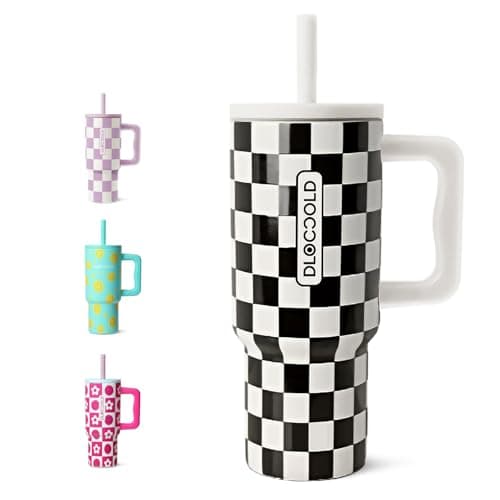 DLOCCOLD Kids 24 oz Tumbler with Handle and Silicone Straw Lid, Leakproof Insulated Tumbler with Spill Resistant Lid, Reusable Stainless Steel Tumbler Mug for Kid Boy Girl, Cupholder Friendly BPA Free - Image 1