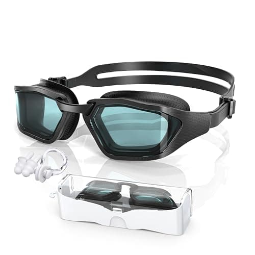 Greatever Sleek Swim Goggles Unisex-Adult, UV400 Protection Swimming Goggles, HD Wide View Goggles, Anti Fog No Leakage - Image 1