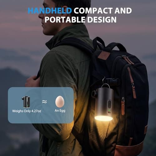 Portable Air Pump for Inflatables, Ultra-Mini Air Mattress Pump 4X with Camping Light & 5 Nozzles, 1600mAh USB Rechargeable, Quick Inflate Deflate for Pool Floats, Swim Rings, Vacuum - Thumbnail 5
