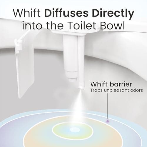 WHIFT 120 Bidet Single Nozzle, Built-In Deodorizing Spray, Non-Electric Bidet Attachment For Toilet Seat, Easy Slide-In Install, Cold Water, Rear Wash, LUXE Bidet (White) - Thumbnail 3