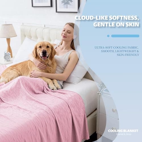PENGZHU TECHNOLOGY Cooling Blanket King Size, 90"x108" Cooling Blankets for Hot Sleepers, Cold Blanket Thin Lightweight Breathable Soft for Couch Bed, Lightweight Blanket Keep Cool for Night Sweats - Thumbnail 2