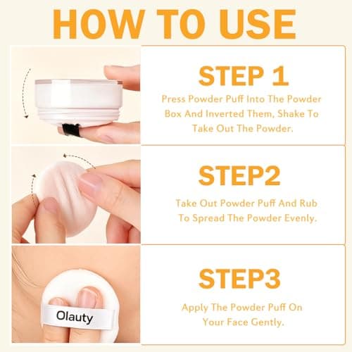 Mineral Powder Foundation for Face & Scalp, SPF 30, Translucent Loose Setting Powder Sunscreen Foundation Makeup,Matte Oil Control Natural Finishing Face Powder,Lightweight,Long-Lasting (#02 Medium) - Thumbnail 6
