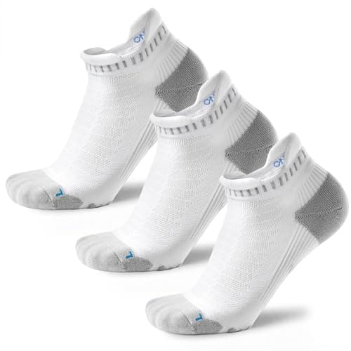 Hephatania Coolmax Performance Ankle Running Socks 3 Pairs Cushion Padded Breathable Athletic Socks for Men Women - Image 1
