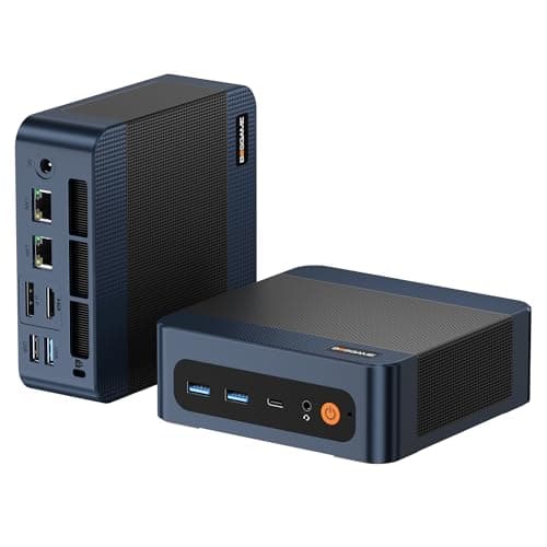 BOSGAME P3 Mix Mini PC, Mini Computers with Ryzen 5 7640HS (up to 5.0 GHz), 32GB DDR5, 1TB PCIe SSD, 4K Triple Display, USB 4.0, Dual 2.5G LAN & Wi-Fi 6E & BT5.2, Mini Desktop for Home Office