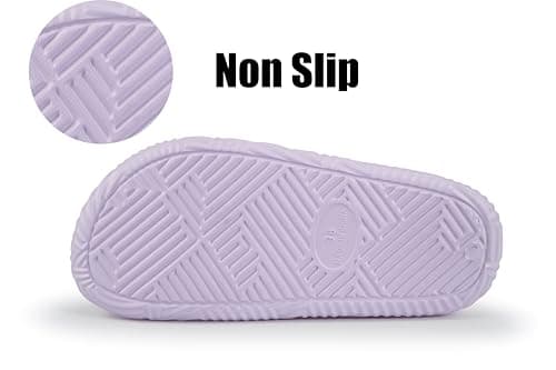 Weweya Soft Shower Shoes Men Women EVA House Slippers Unisex Beach Slides Sandals Purple Women Size 7 Men Size 5.5 - Thumbnail 3