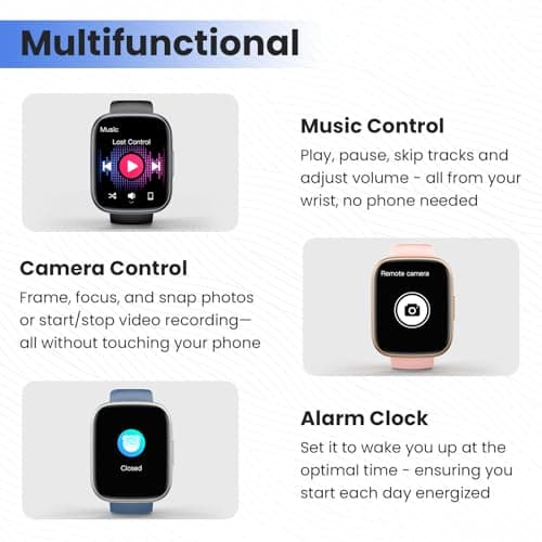 Smart Watch for Men Women (Answer/Make Call), 1.95" Touch Screen Fitness Watch with Heart Rate/Sleep Monitor, IP68 Waterproof Smartwatch for Android iOS, Activity Tracke with 120+ Sports Modes, Black - Thumbnail 5