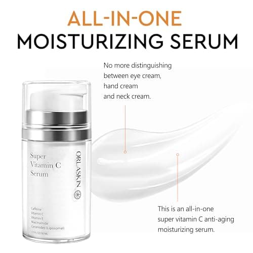 Super Vitamin C Serum For Women Over 70,Vitamin C Face Serum For Women Anti Aging Dark Spot Remover For Face Skin Care, Targets Age Spots, Wrinkles, Brightening, Pore Minimizer, Hydration 1.7fl Oz - Thumbnail 6