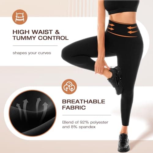 Walifrey Leggings for Women,High Waisted Buttery Soft Yoga Pants for Workout Gym Athletic Navy Blue SM - Thumbnail 3