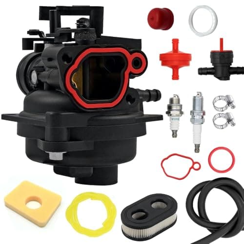 799584 Carburetor, Lawn Mower Carburetor Replacement for Briggs and Stratton 594058,592361,594057,594529,Compatible with Troy Bilt TB110 TB200 103M02 09P702 9P702, Automotive Replacement Carburetors - Image 1