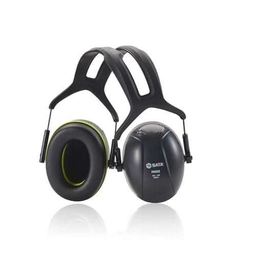 SATA Hearing Protection Ear Muffs, NRR 35 dB High Noise Reduction Ear Muffs, SNR 37dB Adjustable Safety Hearing Protector for Gun Shooters, Construction, Mowing - Thumbnail 2