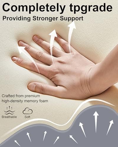 HOMEPAC Ergonomic Memory Foam Wedge Pillow, 27° Angled Support for Neck and Waist, Multi-Position Support Pillow (Grey) - Thumbnail 4