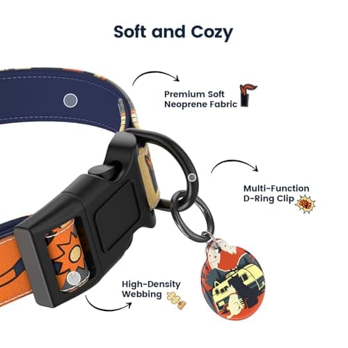 Anti-Lost Dog Collar with Smart QR ID Tag – Instant Scan to Contact Owner, No Battery No GPS Digital Pet ID Collar, Quick Release Soft Adjustable with Secure Metal D-Ring - Thumbnail 5