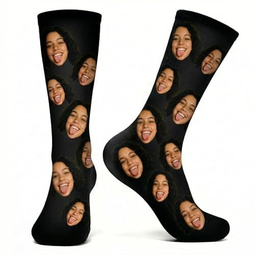 NYLGOXITK Crazy prank socks - personalized funny expression socks. They can be used as gifts for boyfriends/girlfriends, or as gifts for friends and relatives.