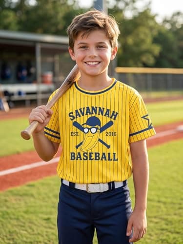 Toddler Baseball Shirts for Boys Girls Baseball Team Fan Jersey Shirt Kids Ballgame Tee Funny Game Day Short Sleeve Tops - Thumbnail 2