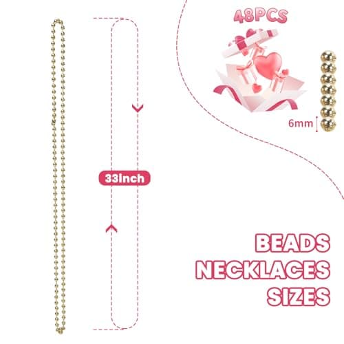 SWANUCKY 12 Pack Mardi Gras Beads Necklaces, 33 Inch Plastic Beads for Party Favors, Festival Decorations, Parade Throws, Christmas, Birthday Celebrations - Thumbnail 3