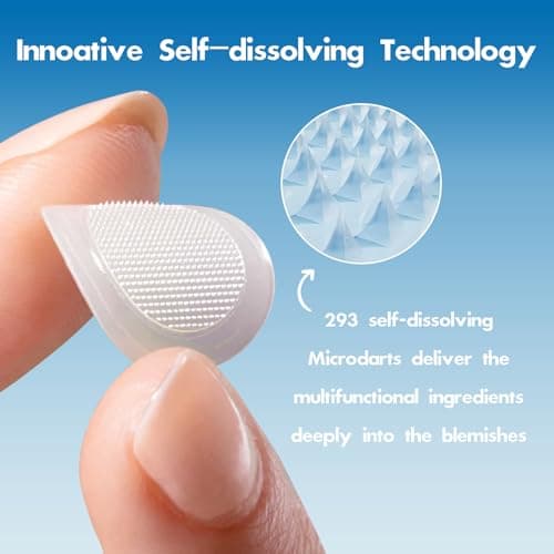 Dazzlook Microdart Pimple Patch for Deep Blemish, Hydrocolloid Zits Patch with Salicylic Acid, Nicotinamide, CICA, Tea Tree Oil Targe Early Stage & Underground Zit Breakout (16 Counts) - Thumbnail 4