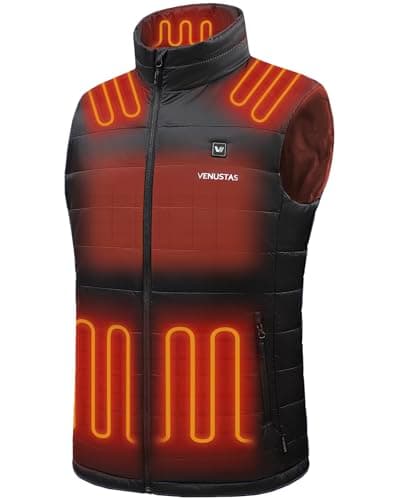 Venustas Men's Heated Vest with Battery, Up to 20 Hours of Warmth, Winter Quilted Vest for Outdoor - Image 1