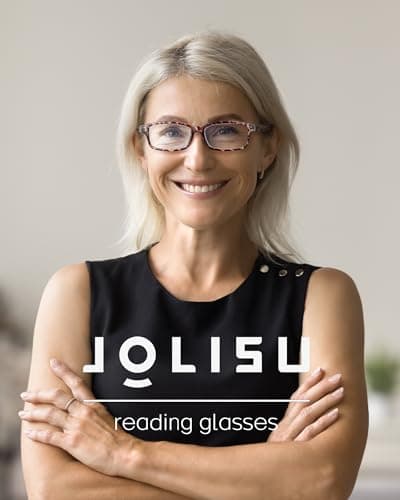 JOLISU Reading Glasses for Women Men - 5 Pack Ladies Stylish Readers Computer Eyeglasses W/Spring Hinge - Blue Light Blocking Glasses Anti Eyestrain 2.50 - Thumbnail 6