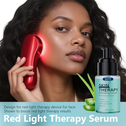Red Light Therapy Activation Serum, Red Light Therapy Serums for Face and Neck, Hydrating Serum for Face, Facial Serums Anti Aging and Reduce Wrinkles, Pure Formula Facial Serum for Women, 1OZ - Thumbnail 5