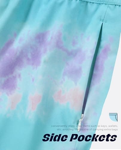 CoozySphere Men Swim Trunk with Compression Liner 5 Inch 2 in 1 Swimwear Bathing Suit Quick Dry Board Short S - Thumbnail 4